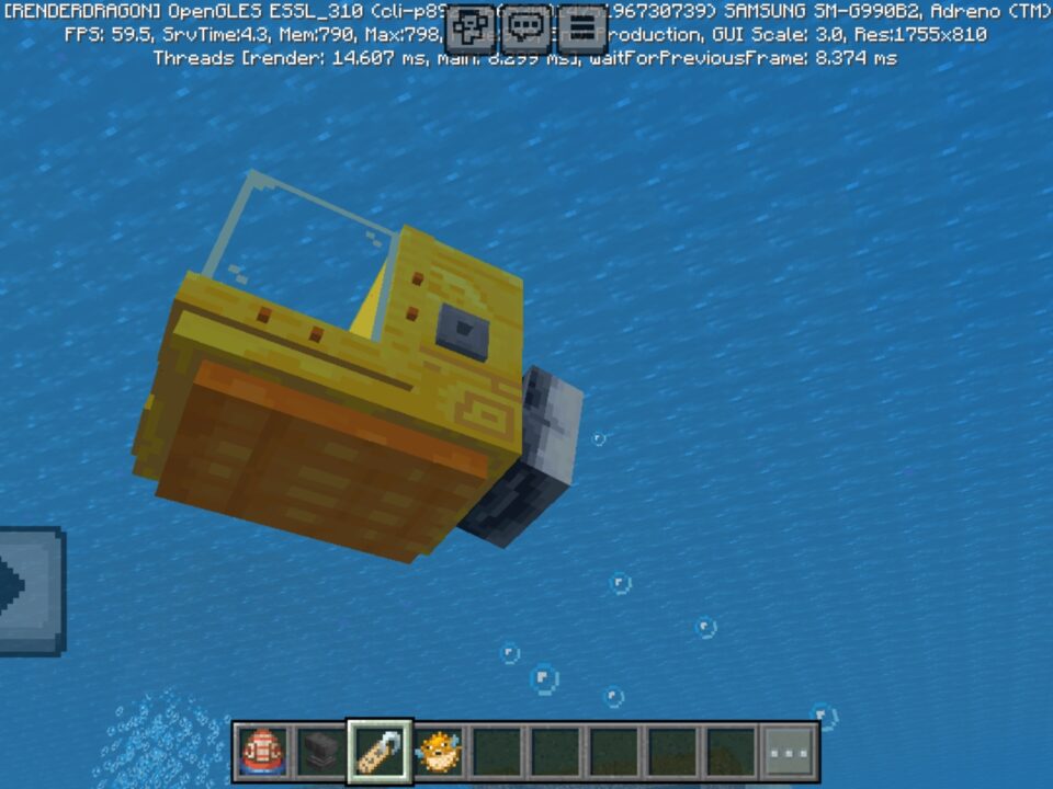 Submarine Texture Pack for Minecraft PE