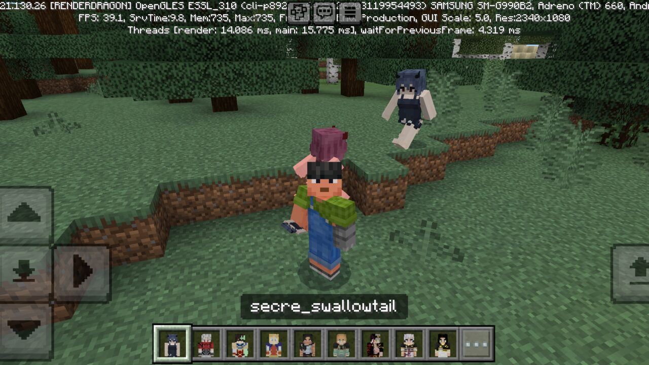 Swallow Tail from Black Clover Mod for Minecraft PE