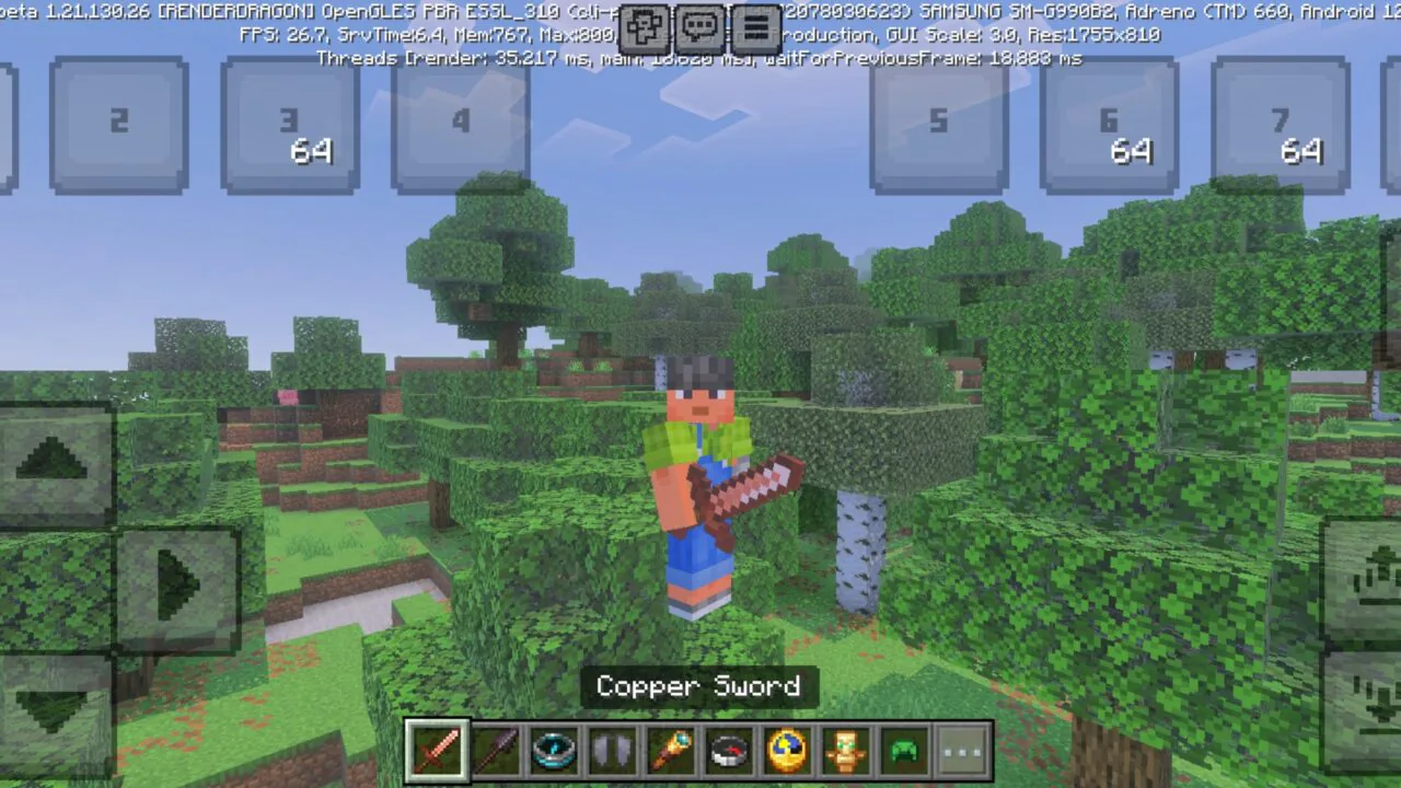 Hotbar Slot Button Texture Pack for Minecraft PE