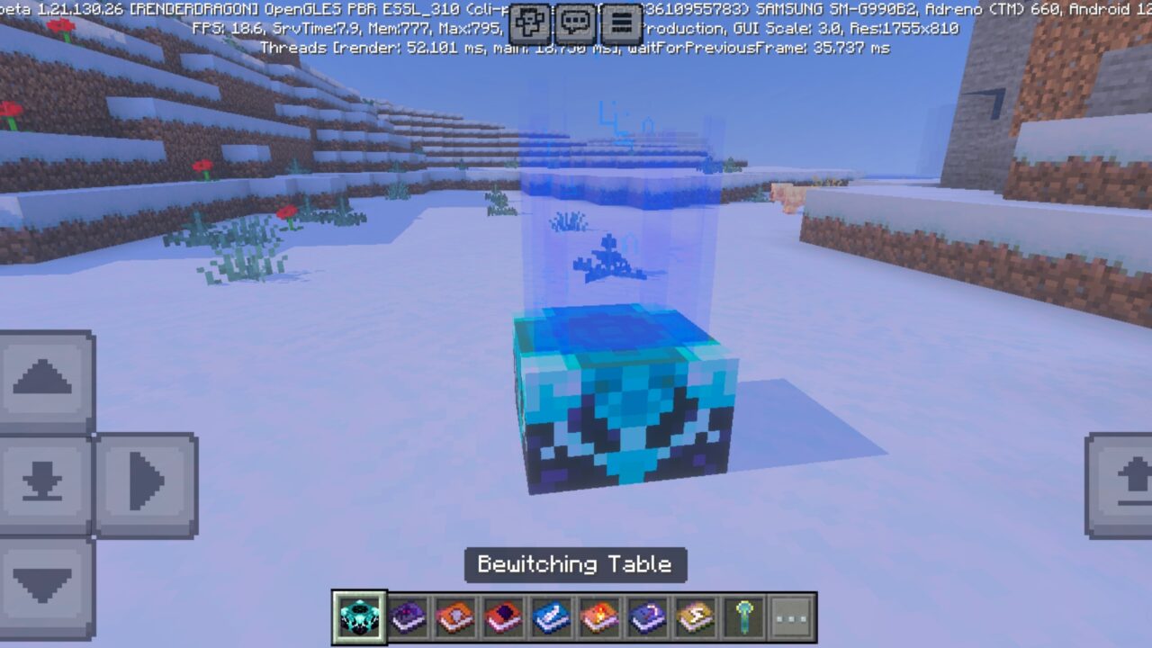 Table from Bewitched Mod for Minecraft PE