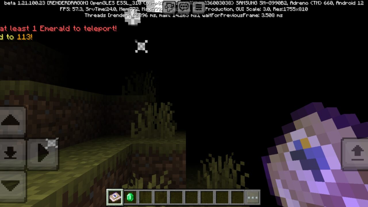 Teleport from Location Diary Mod for Minecraft PE