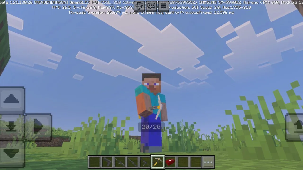 Tool from Crossbattle Mod for Minecraft PE