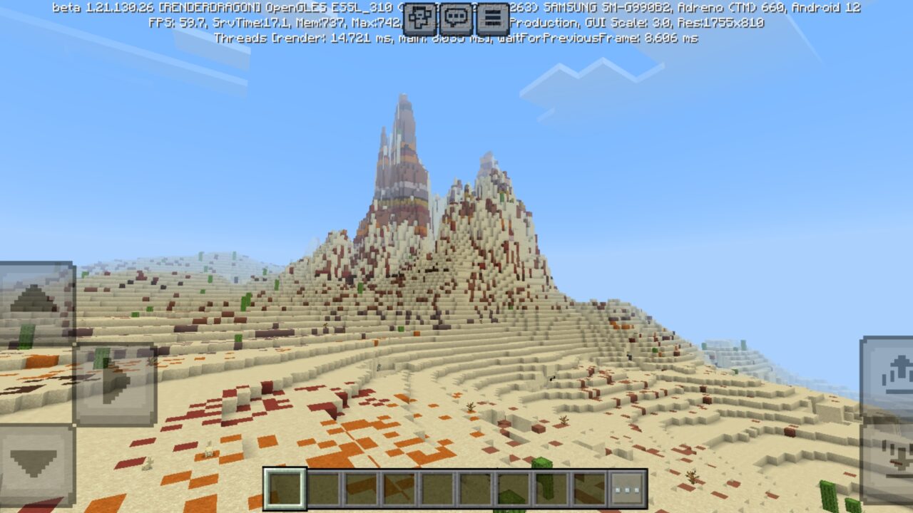 Top View from Kepler World Map for Minecraft PE