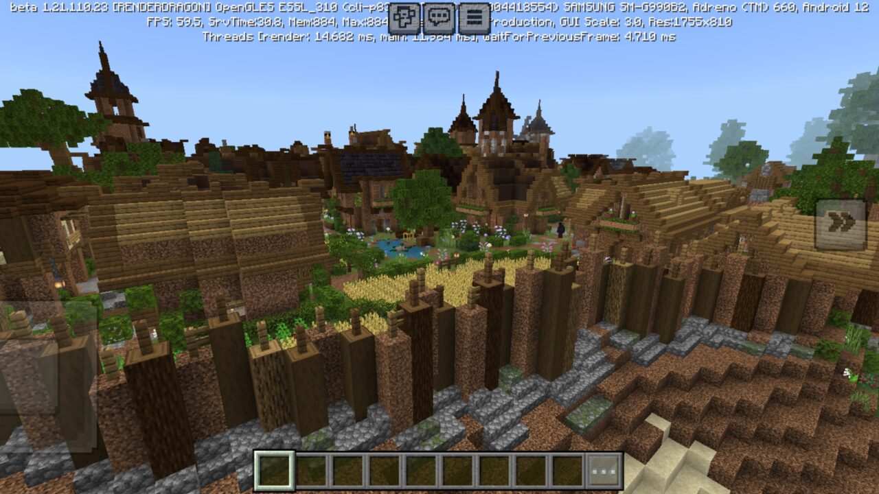 Top View from Noob Map for Minecraft PE