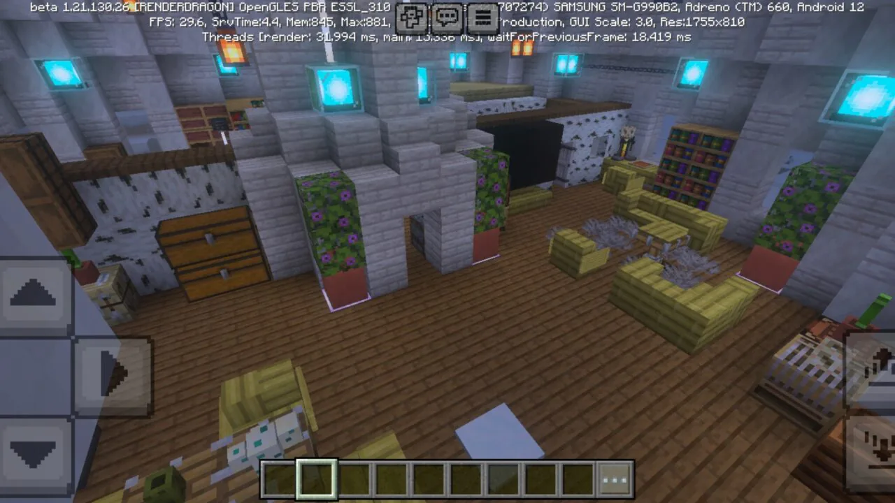 Top View from Survival Igloo House Map for Minecraft PE