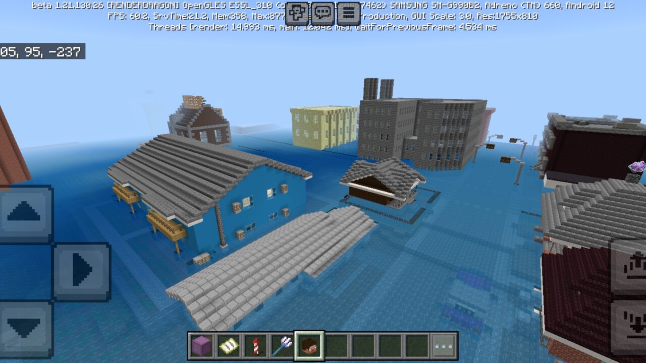 Top View from Swagtropolis Map for Minecraft PE