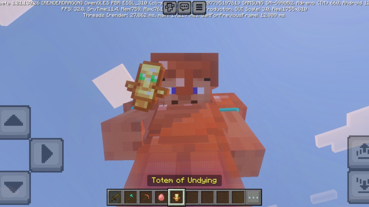 Totem from Mini Items Mod for Minecraft PE