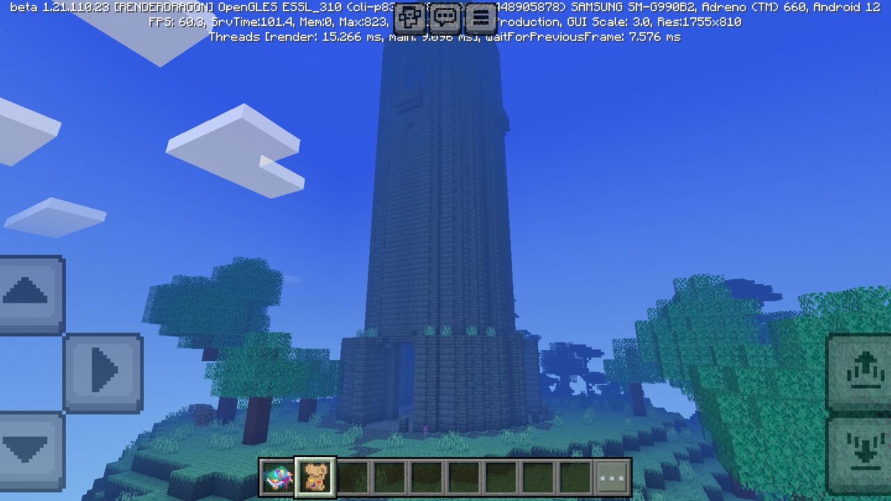 Tower from Theia Dimension Map for Minecraft PE
