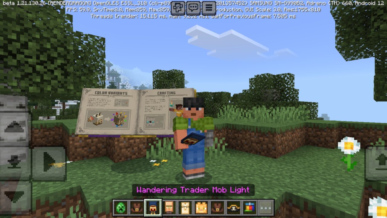 Trader from Mob Lights Mod for Minecraft PE