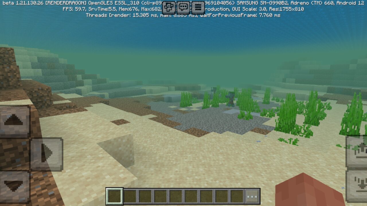 Underwater from Dark Fantasy Texture Pack for Minecraft PE