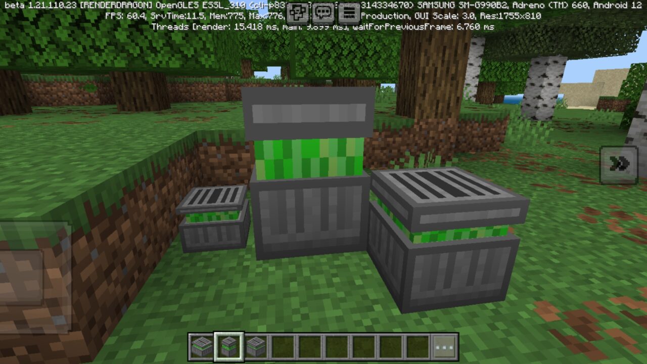 Variants from XP Vault Mod for Minecraft PE