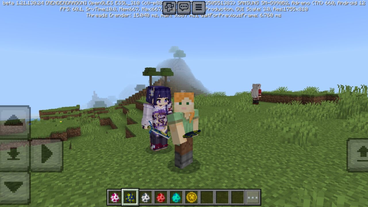 Waifus from Kawaii Mods for Minecraft PE