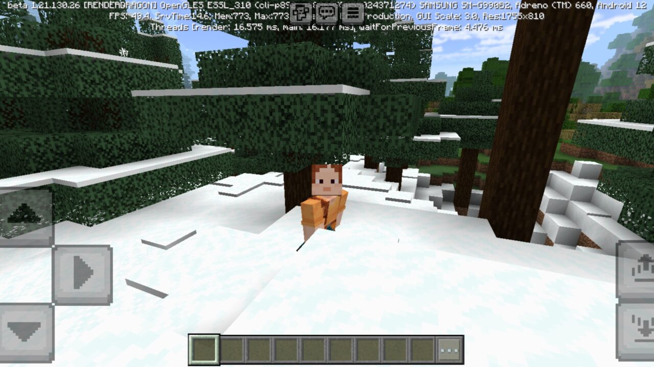 Walk from Luma Shader for Minecraft PE
