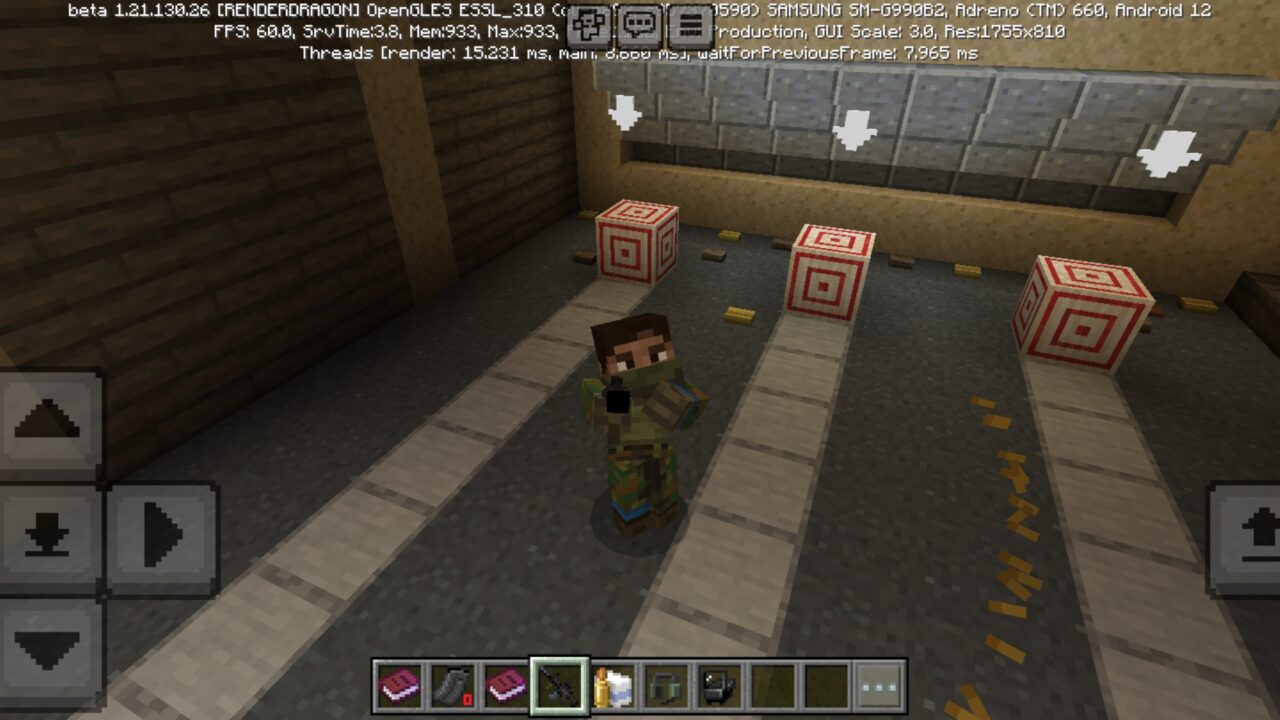 Weapon from Extraction Shooter Map for Minecraft PE