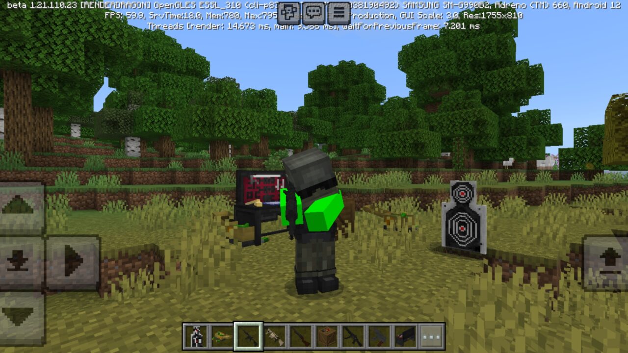 Weapon from Mr Nido Guns Mod for Minecraft PE