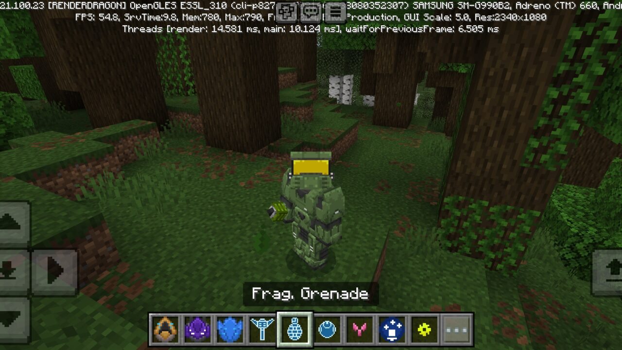 Weapon from SERP HaloBe Mod for Minecraft PE