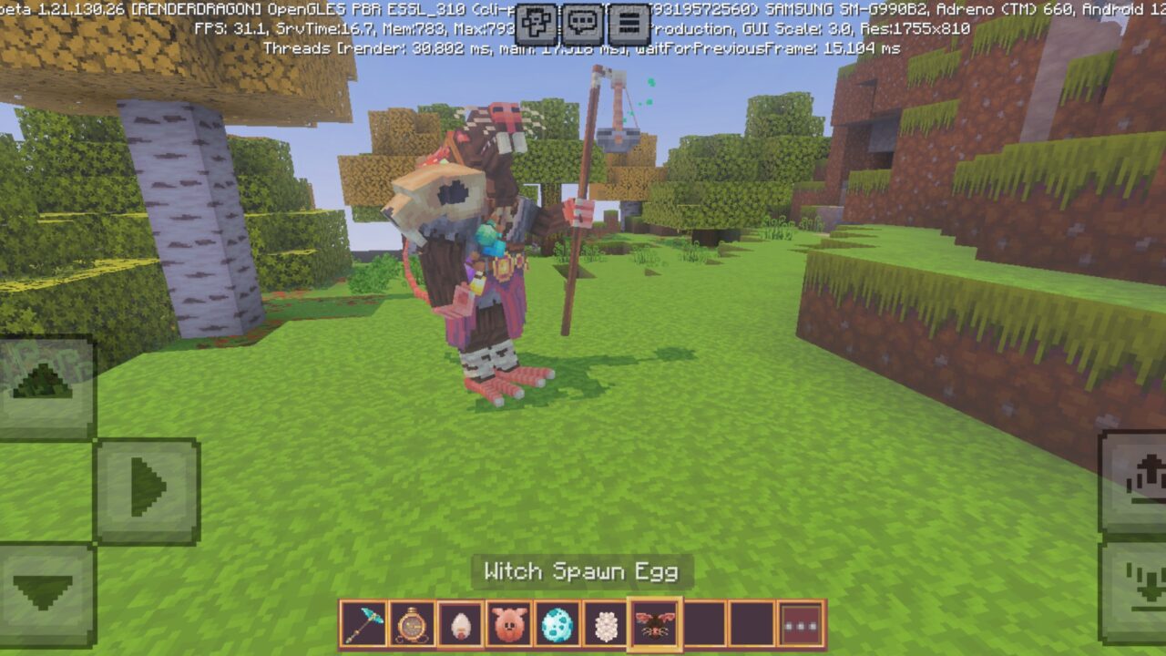 Witch from Kingdom Texture Pack for Minecraft PE