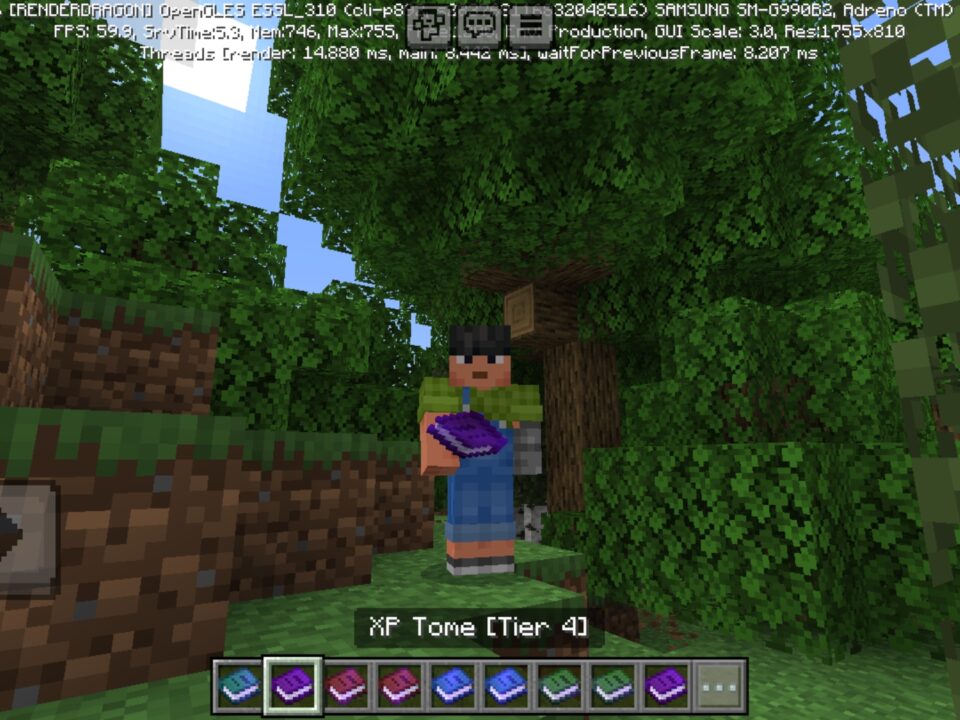 XP Tome Mod for Minecraft PE