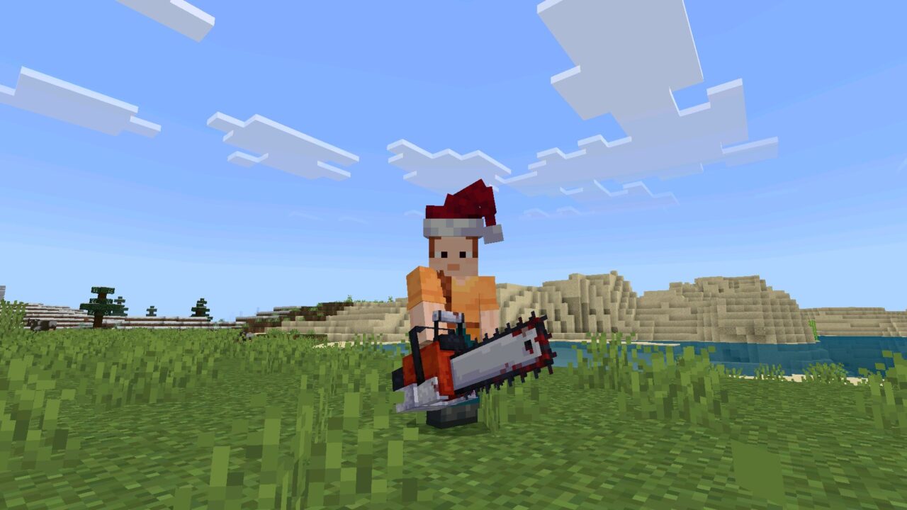 Chainsaw from Art Clown Mod for Minecraft PE