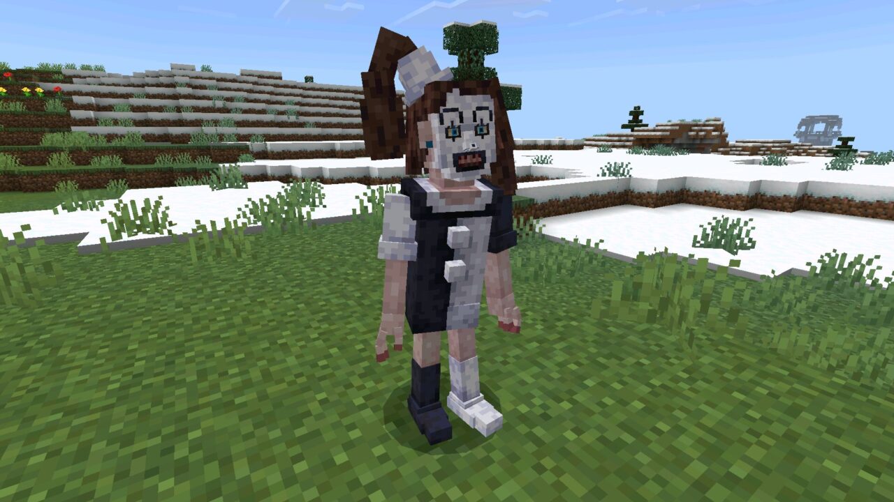 Girl from Art Clown Mod for Minecraft PE