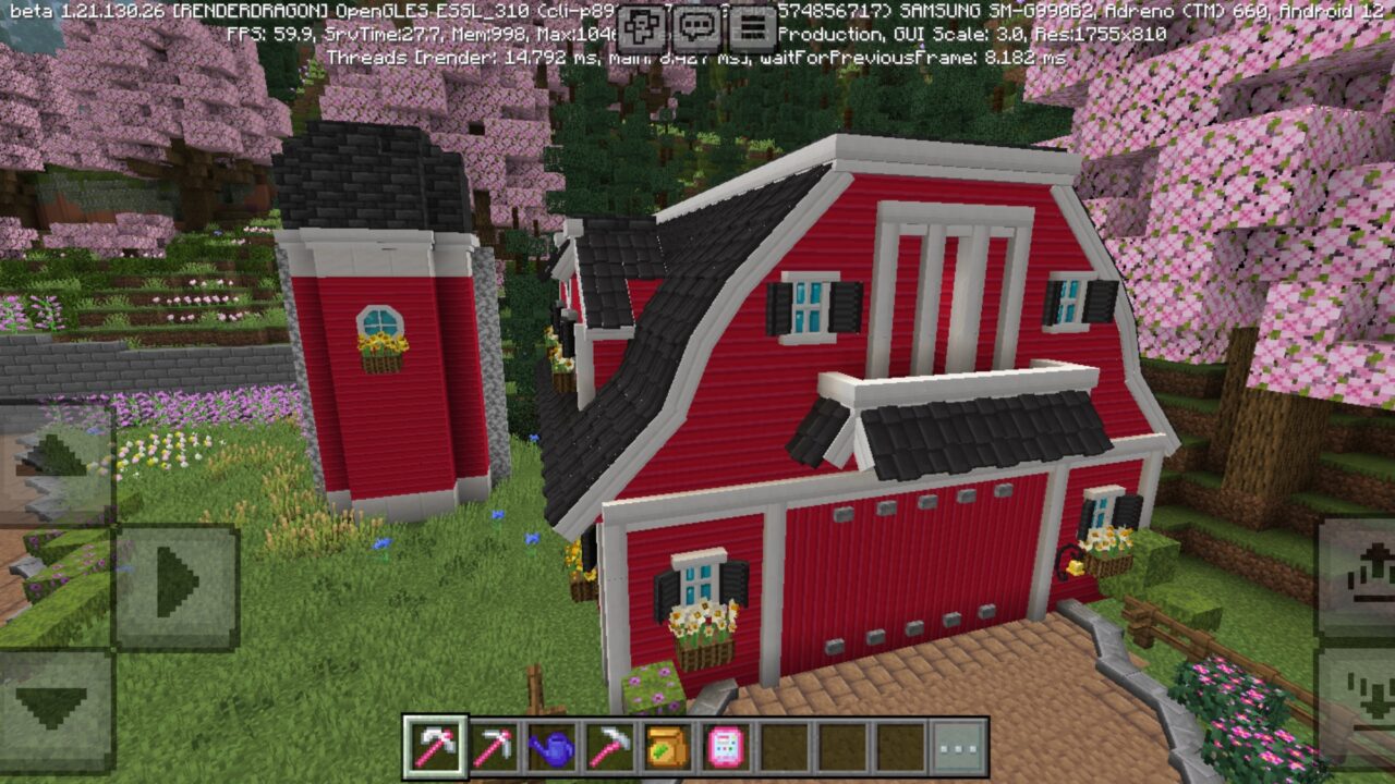 House from Hello Kitty Map for Minecraft PE
