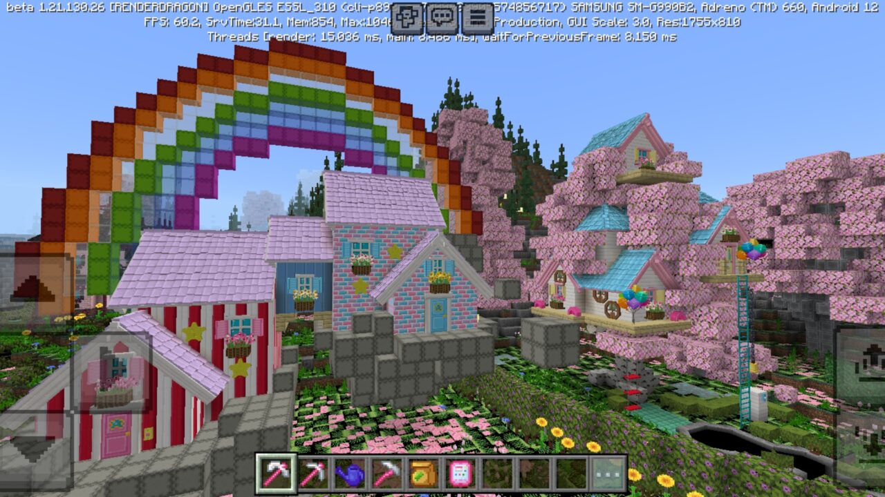 Location from Hello Kitty Map for Minecraft PE