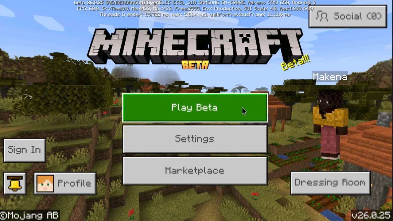 Minecraft PE 26.0.25 (1.26.0.25)