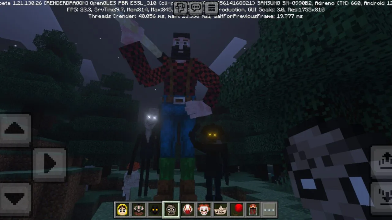 Monster from It Mod for Minecraft PE