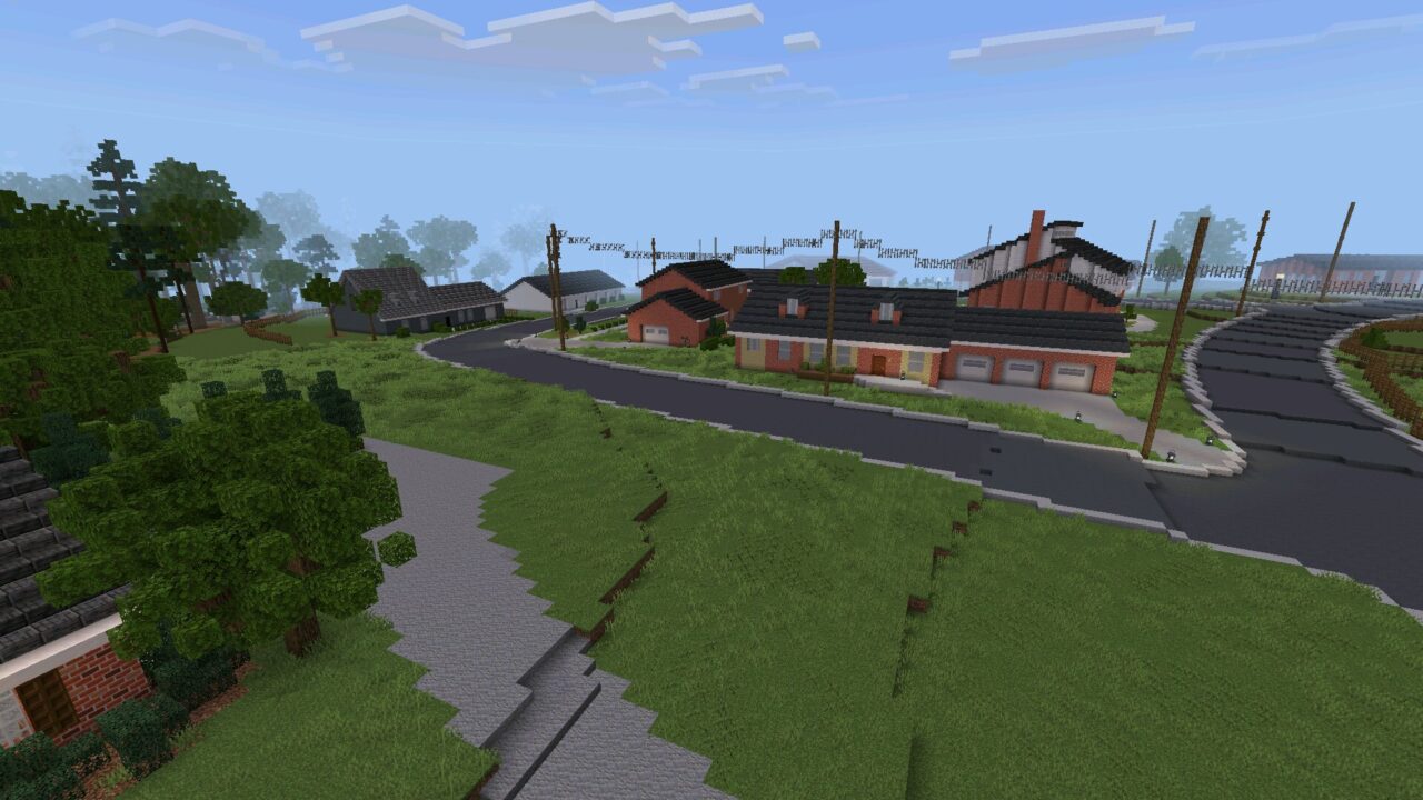 Street from Stranger Things Mod for Minecraft PE