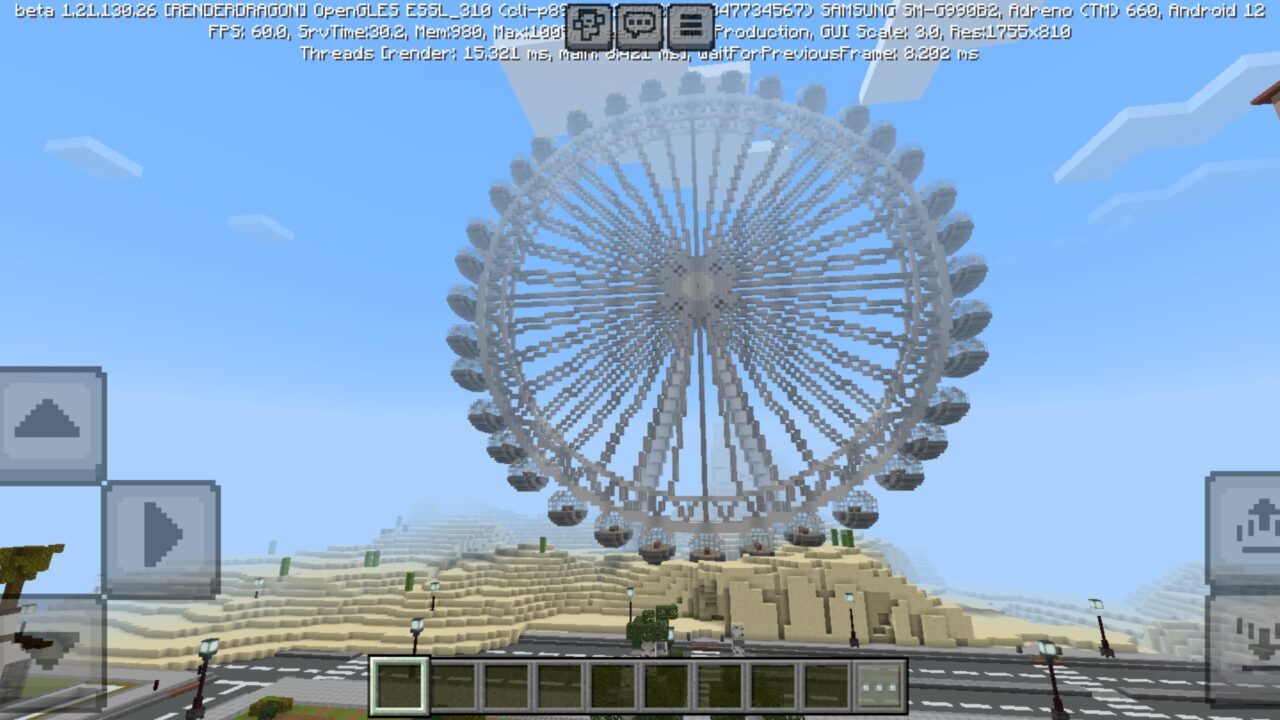 Top View from Mickey Horror City Map for Minecraft PE