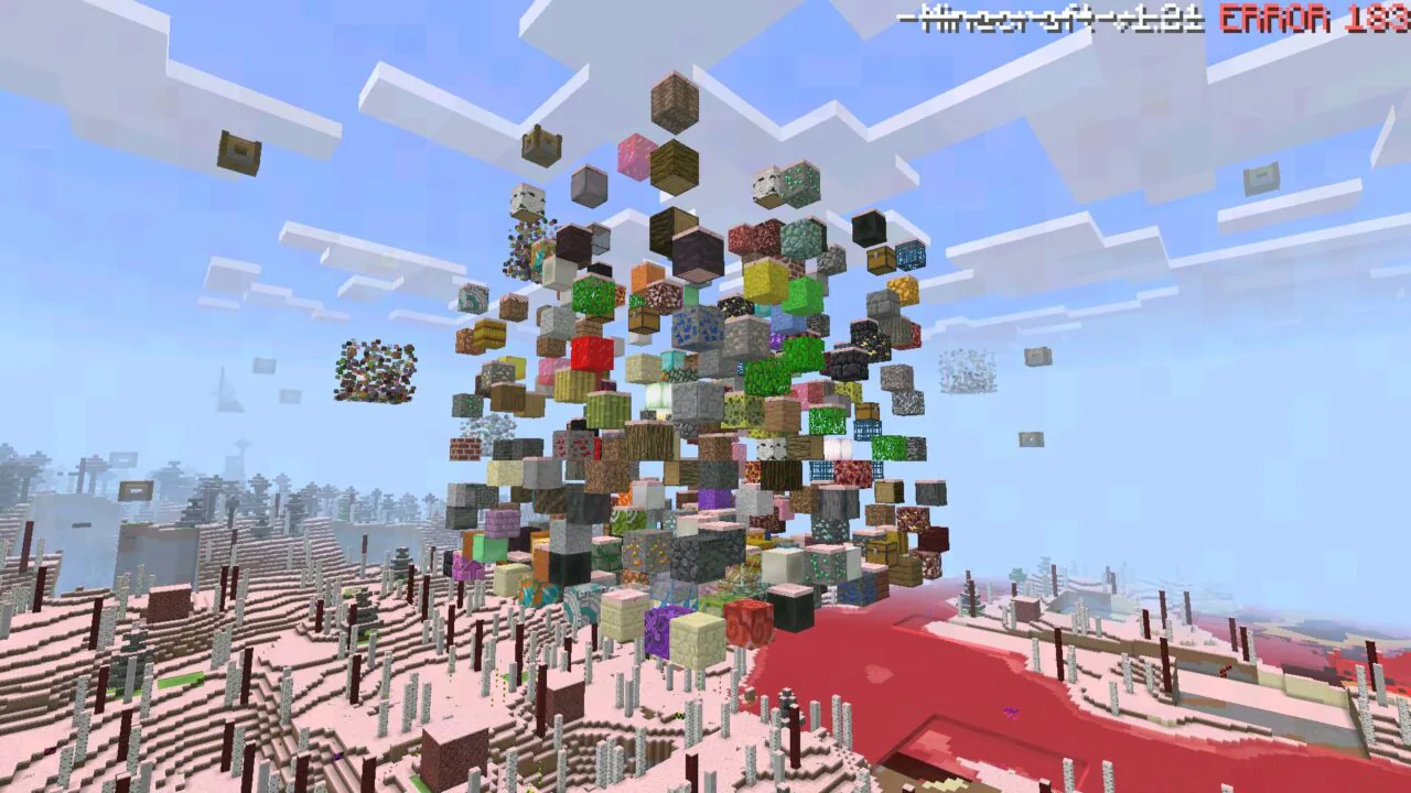 Glitch from Error 183 Mod for Minecraft PE