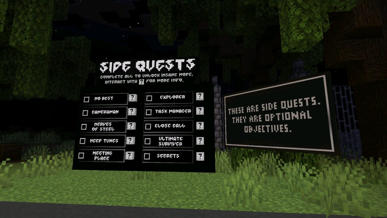 Quests from Horror Doll Mod for Minecraft PE