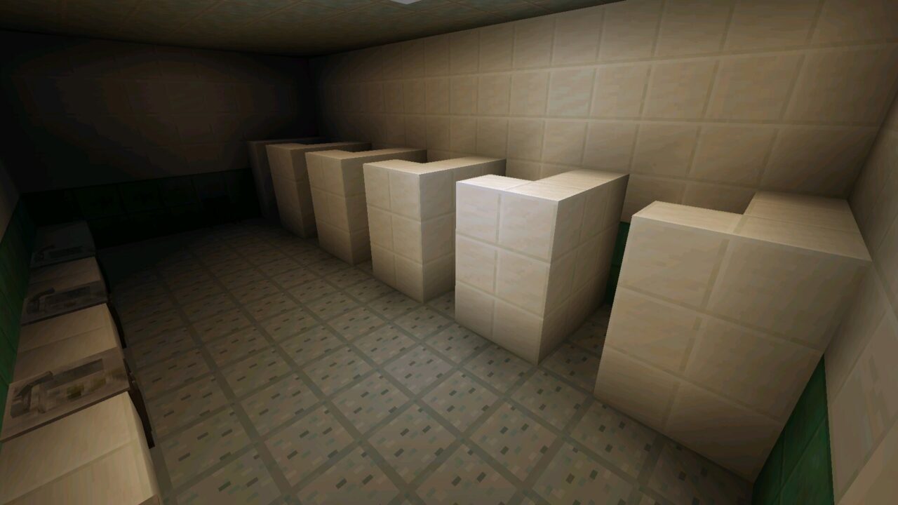 Restroom from Horror Doll Mod for Minecraft PE