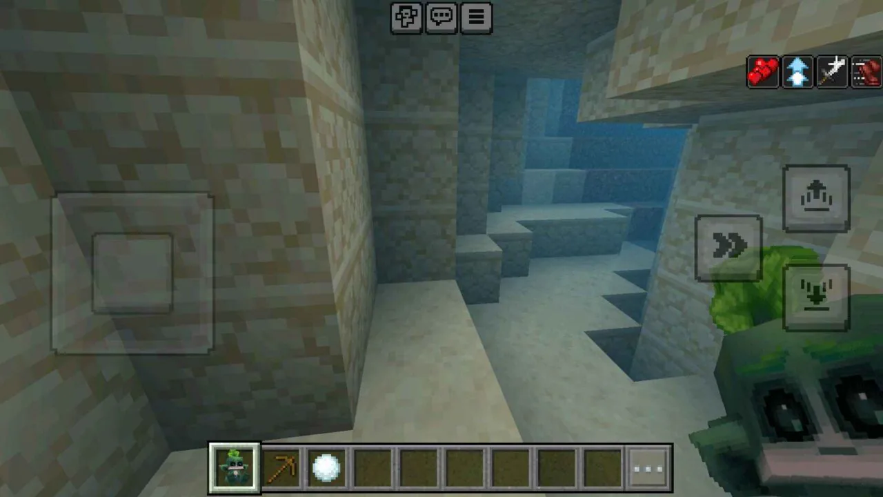Underwater cave from Hytale Texture Pack for Minecraft PE