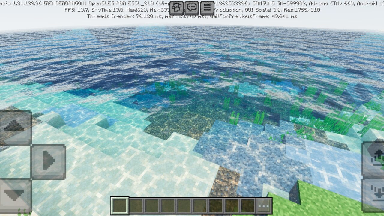 Water from Immersive Visuals Texture Pack for Minecraft PE