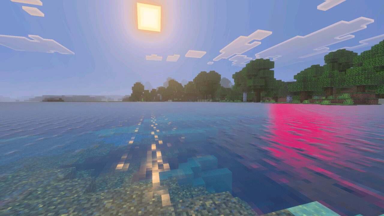 Water from Sodium mod for Minecraft PE
