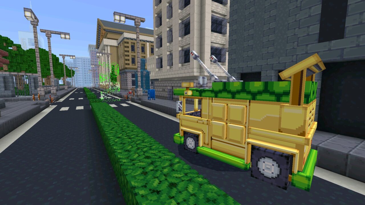 Car from Download Ninja Turtles Mod for Minecraft PE