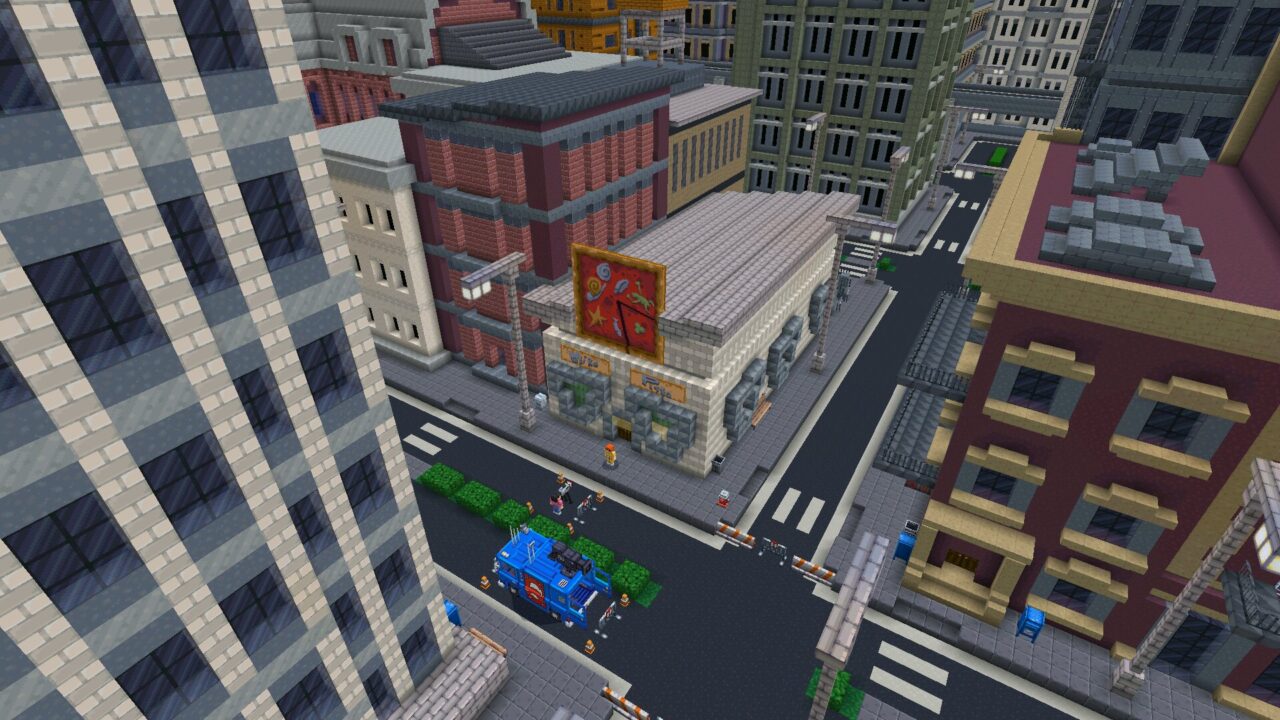 City from Download Ninja Turtles Mod for Minecraft PE