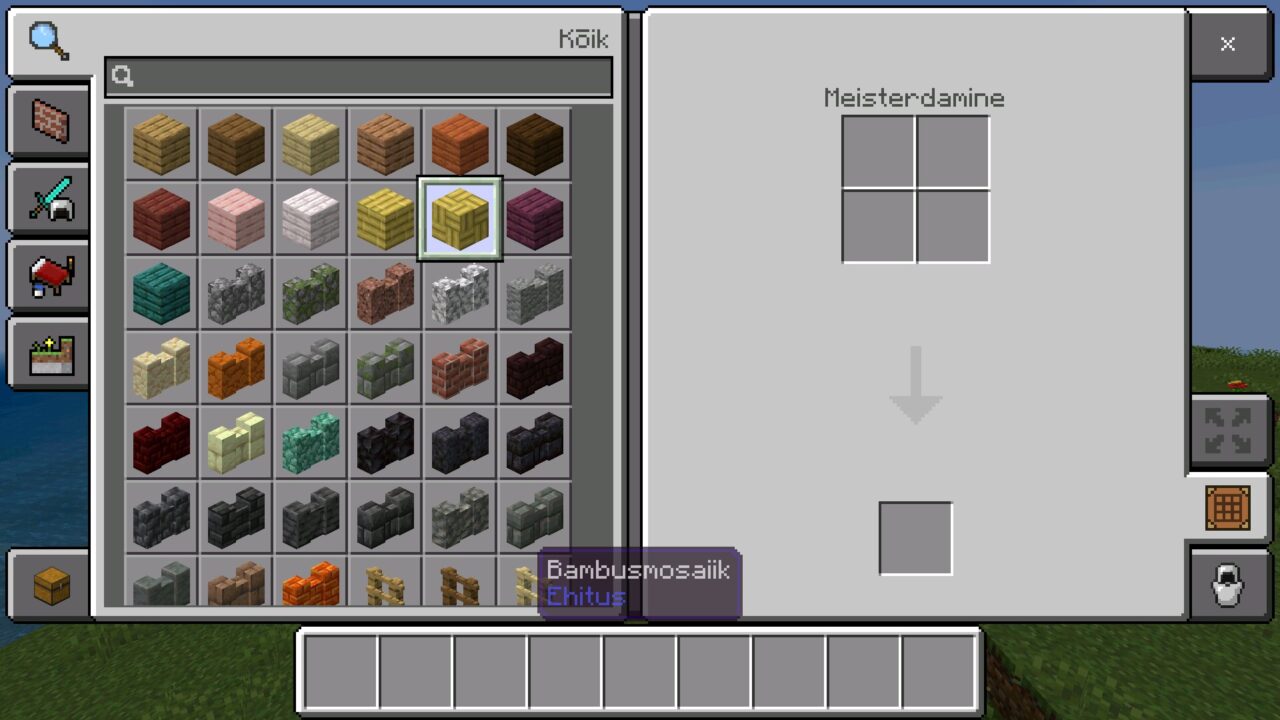 Inventory from Estonian Language Texture Pack for Minecraft PE
