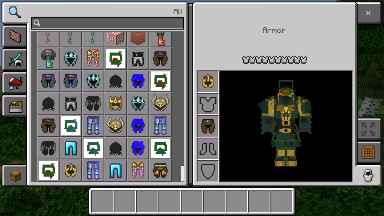 Inventory from Warhammer 40k mod for Minecraft PE