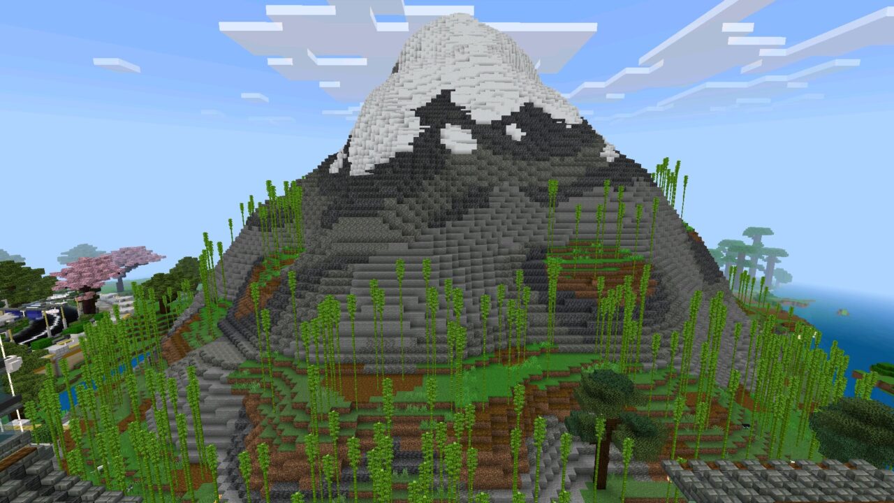 Mountain from Tokyo Map for Minecraft PE