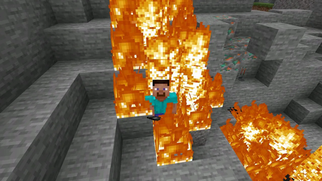 Rocks from Fireman Mod for Minecraft PE