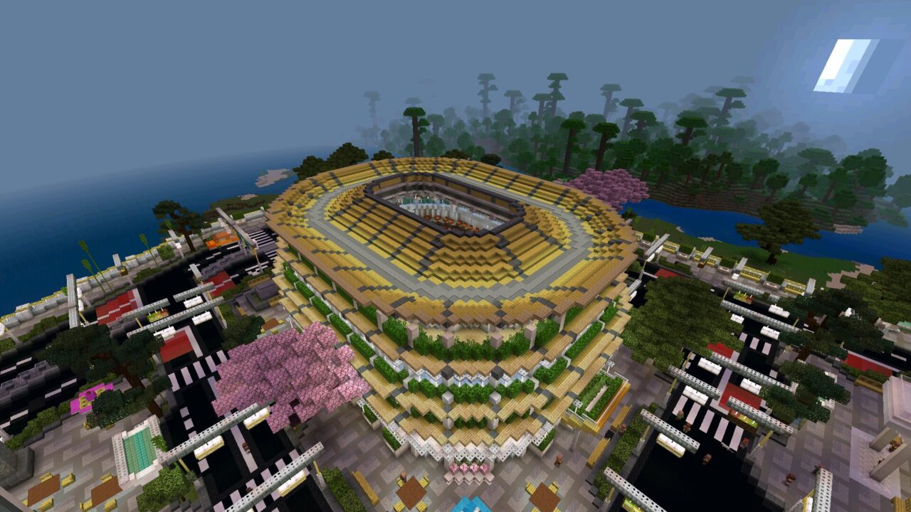 Stadium from Tokyo Map for Minecraft PE