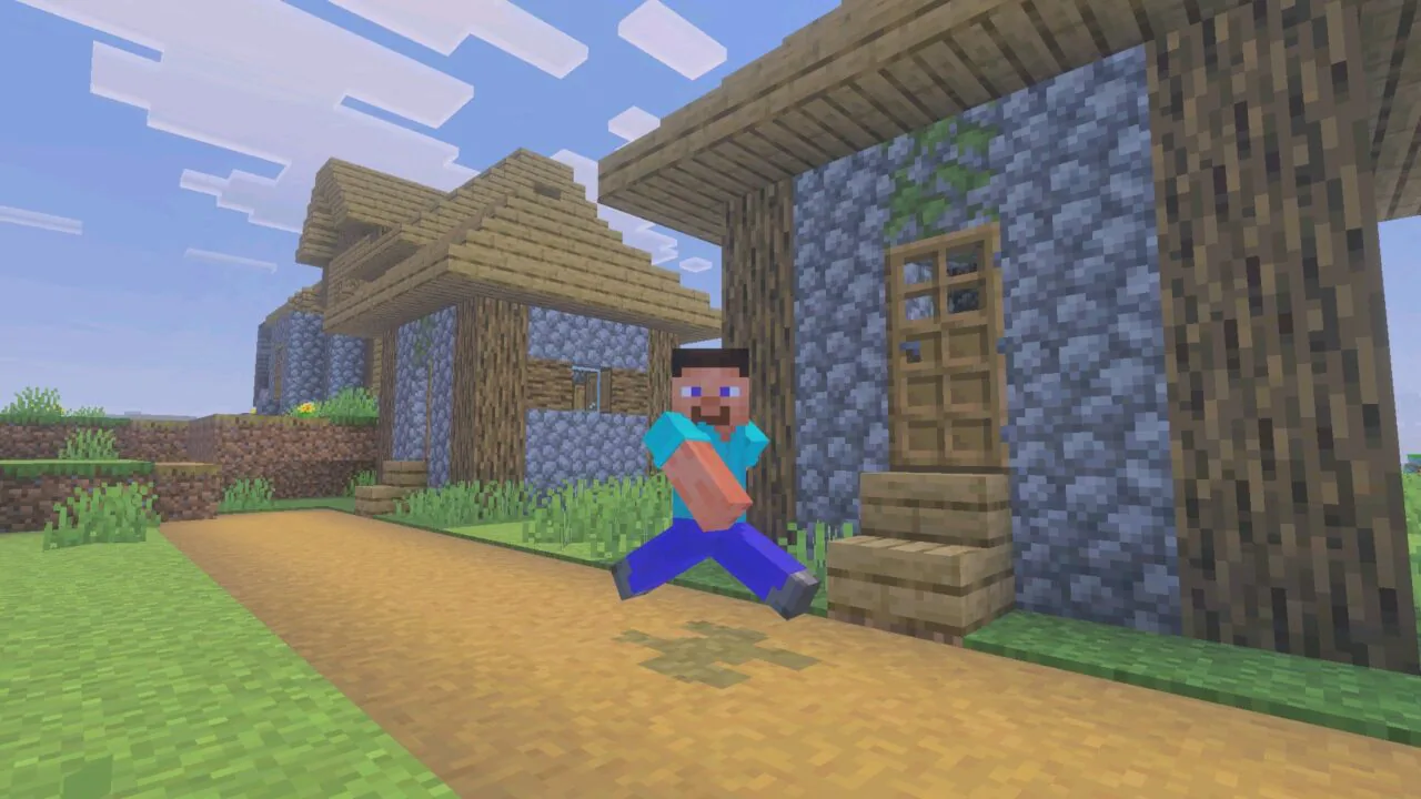 Steve from Fresh Animations Texture Pack for Minecraft PE