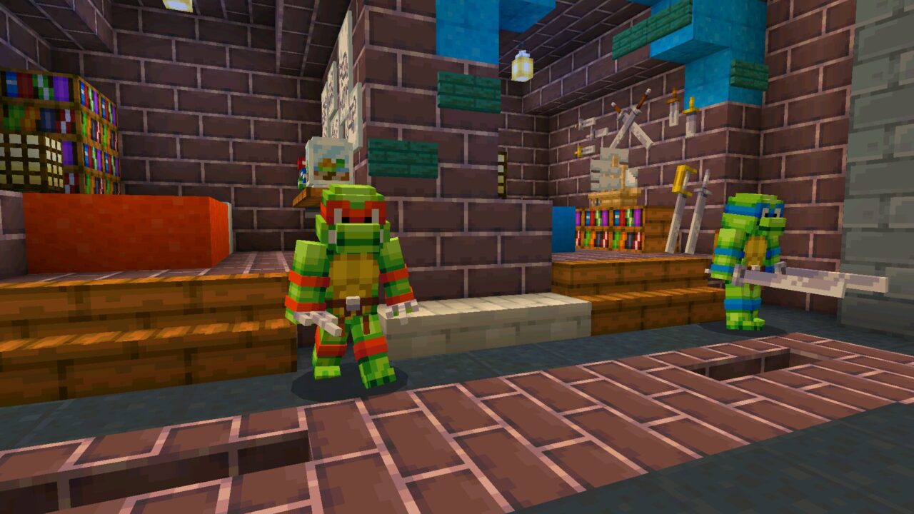 Heroes from Download Ninja Turtles Mod for Minecraft PE