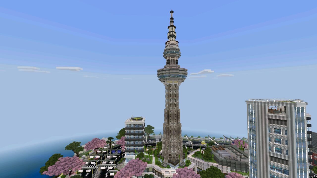 Tower from Tokyo Map for Minecraft PE