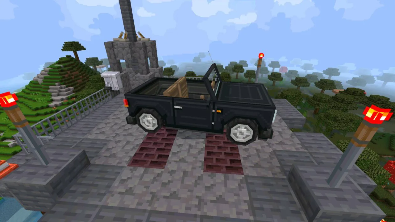 Flying Cars Mod for Minecraft PE