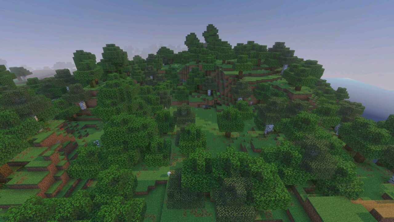 Forest from Spectrum Shader for Minecraft PE