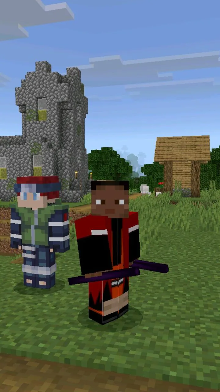 Heroes from Naruto mod for Minecraft PE