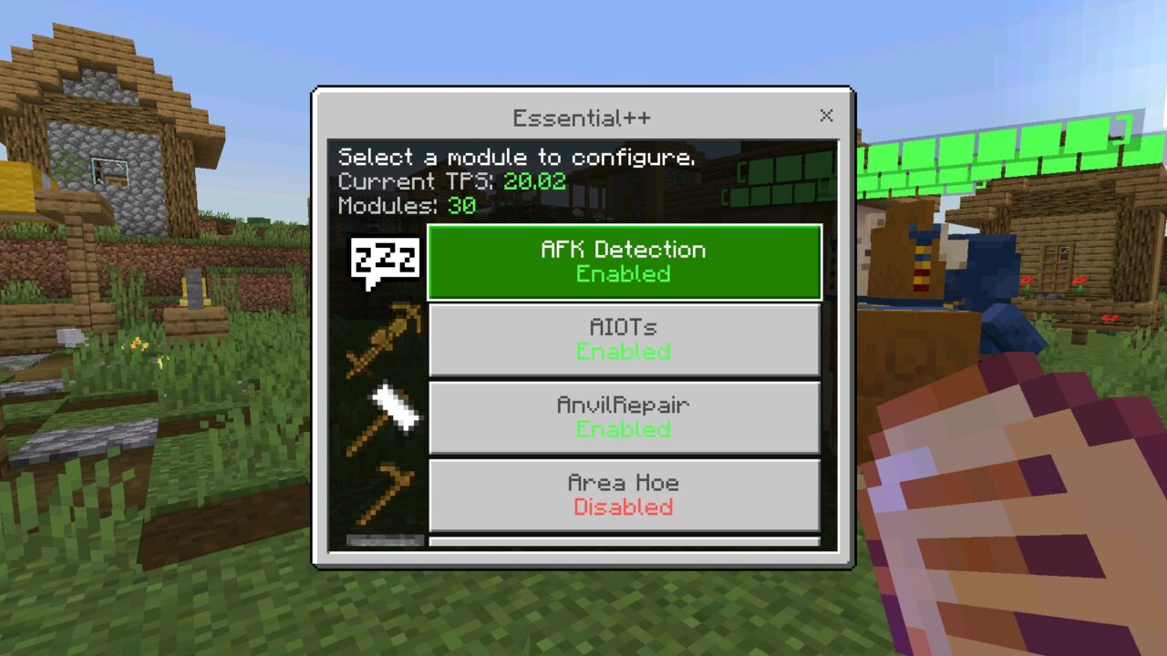 Modules from Keystone Mod for Minecraft PE